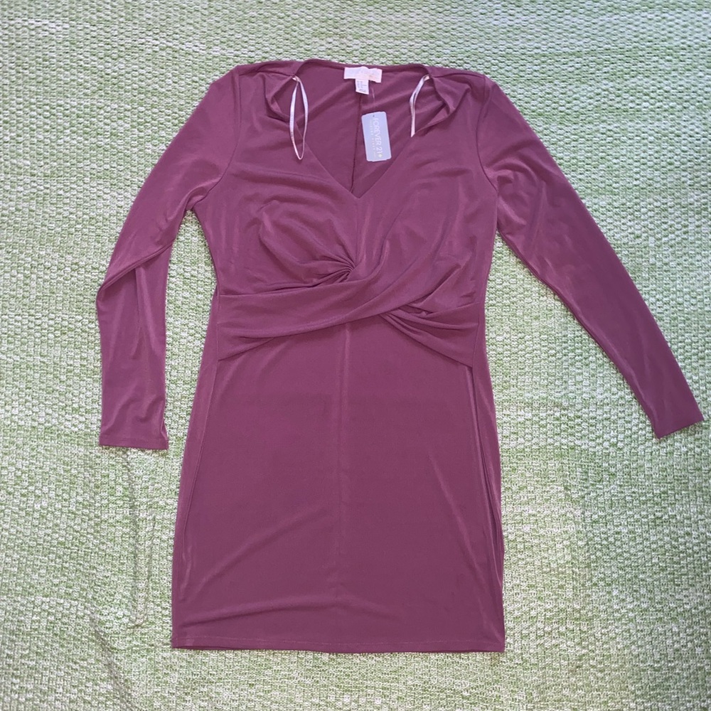 Plus Size Long Sleeve Mini Dress